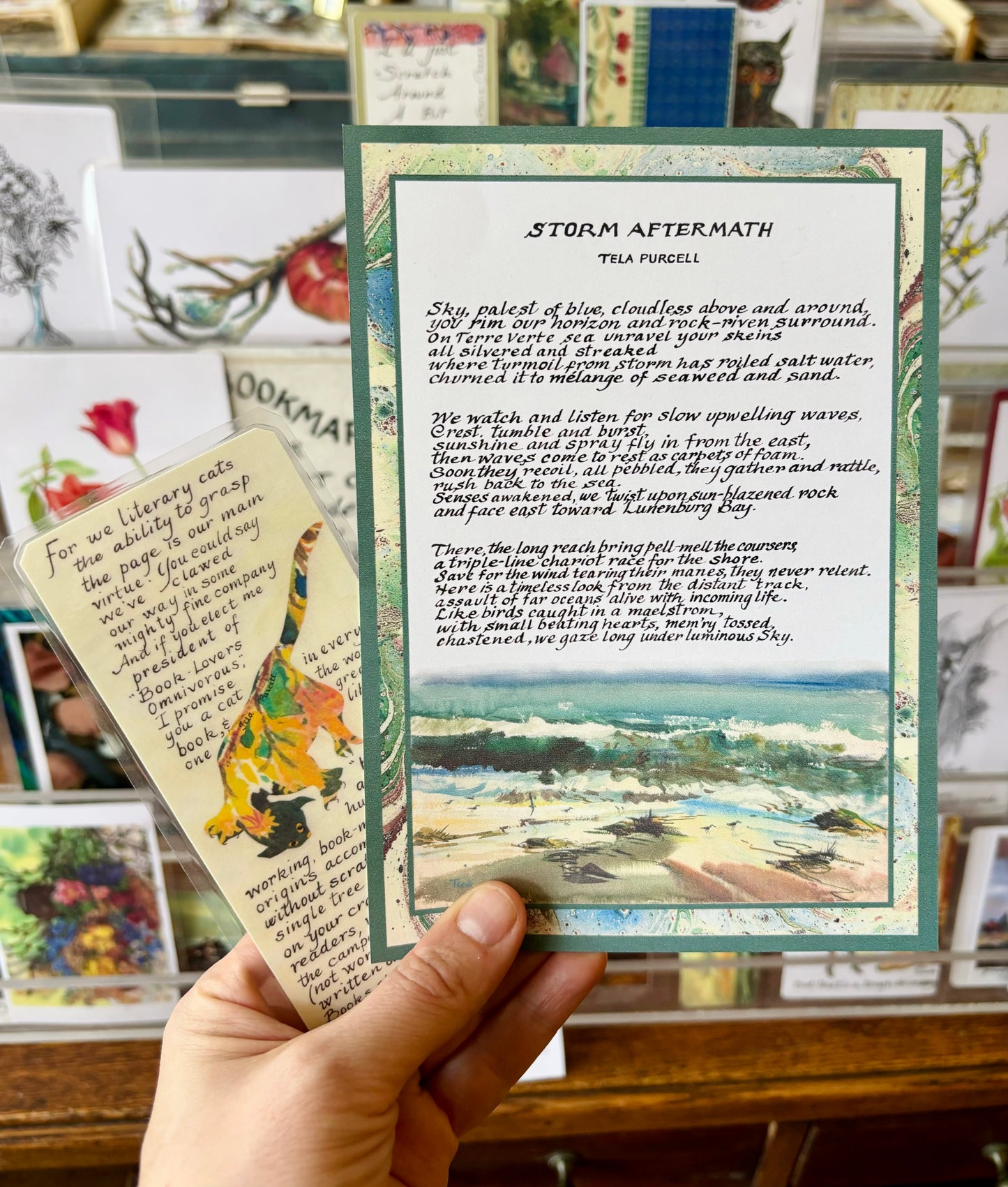 A Peom and Bookmark Combo by Tela