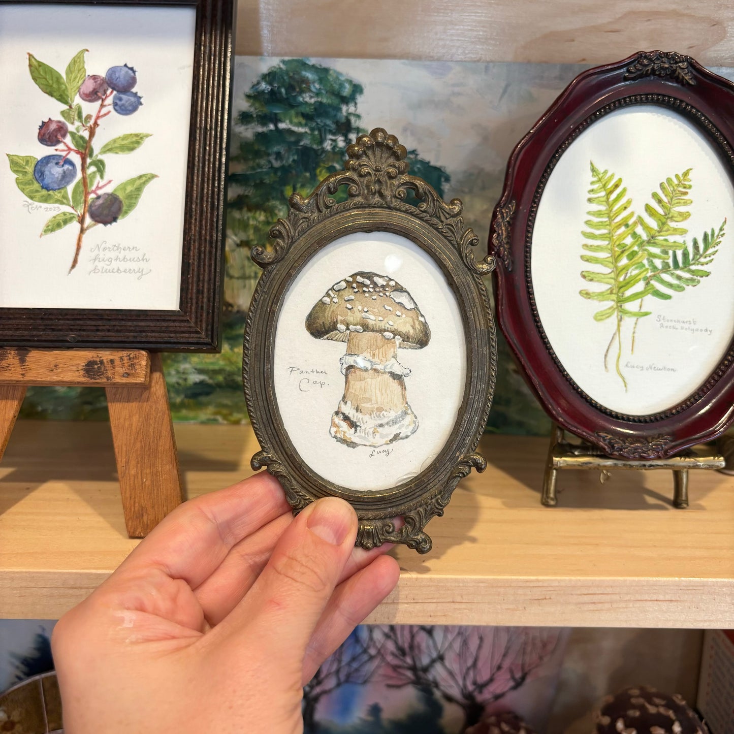 Panther Cap, Original Watercolour by Lucy