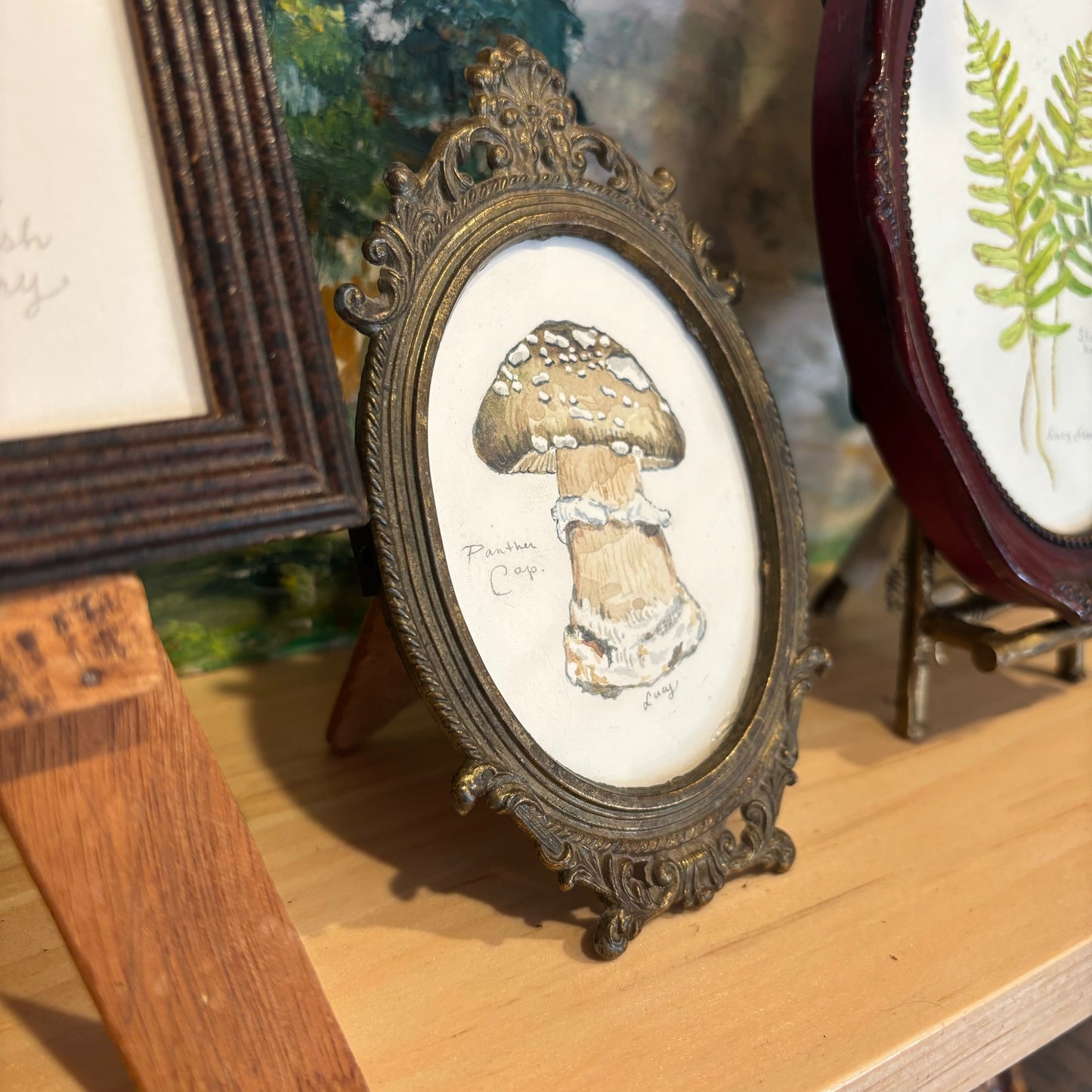 Panther Cap, Original Watercolour by Lucy