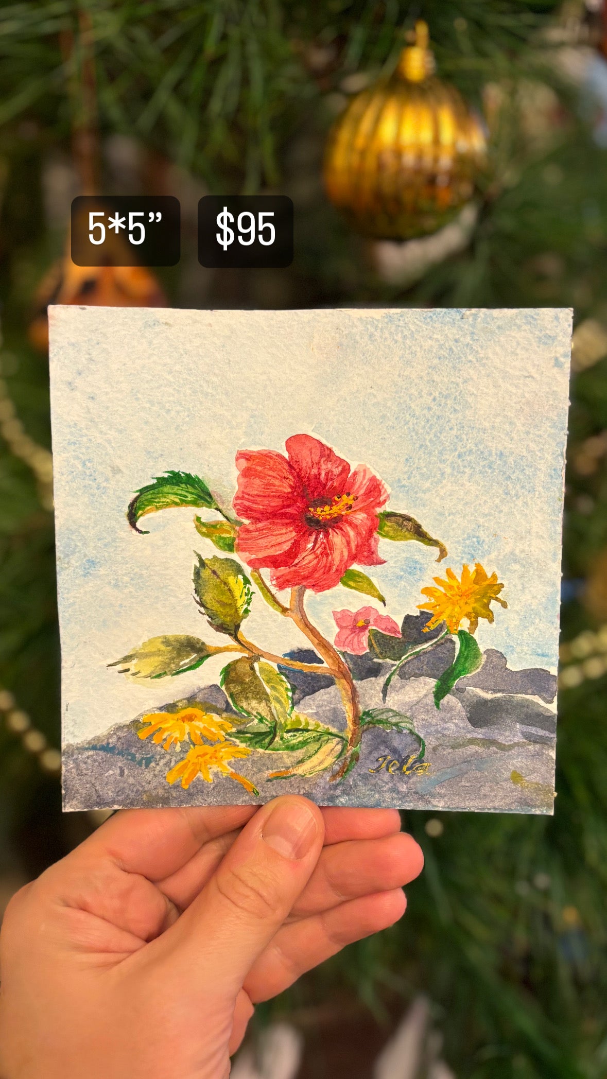In Full Bloom, an Original Watercolour by Tela