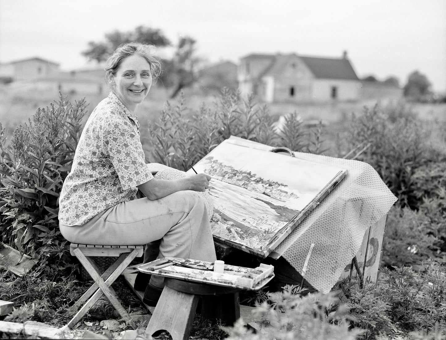 Lunenburg Front Harbour, A Print from a watercolour painting by Tela