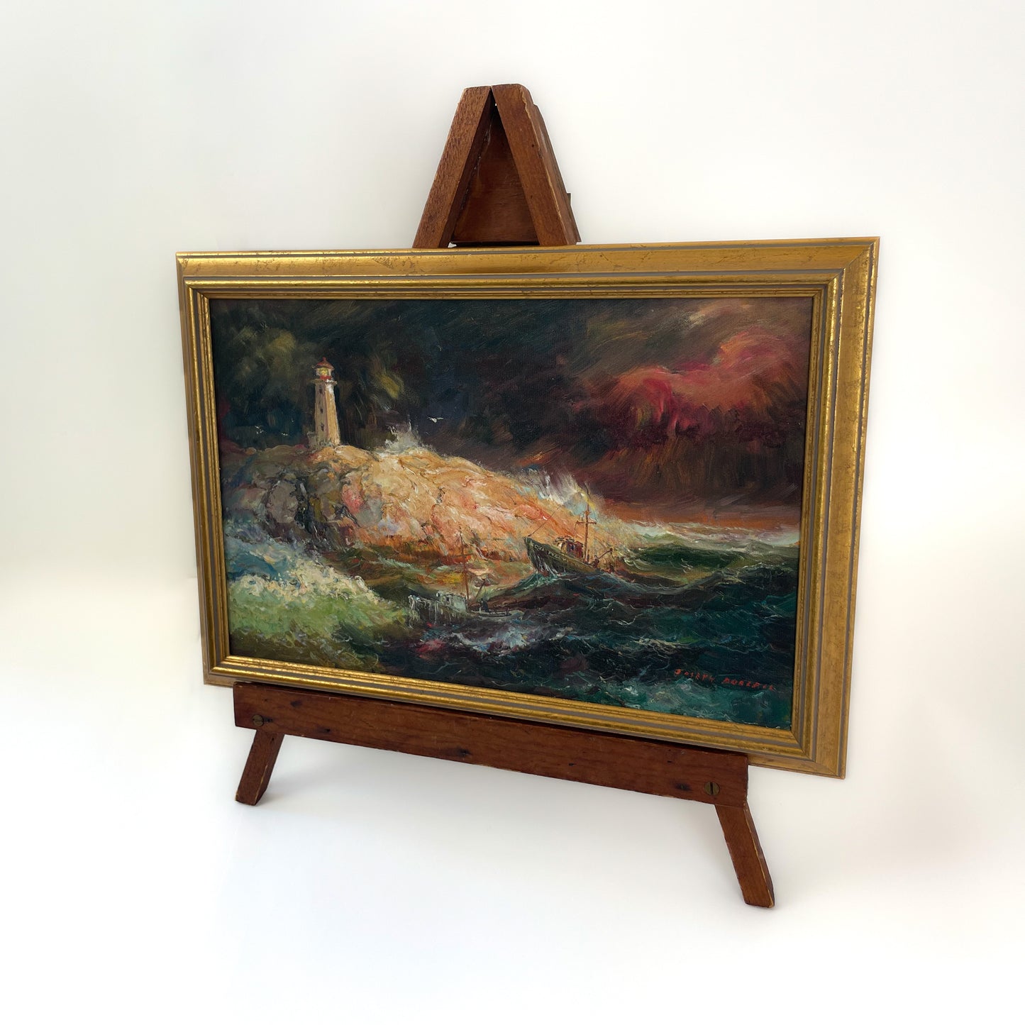 Peggy's Cove Lighthouse at Night, Oil Giclée