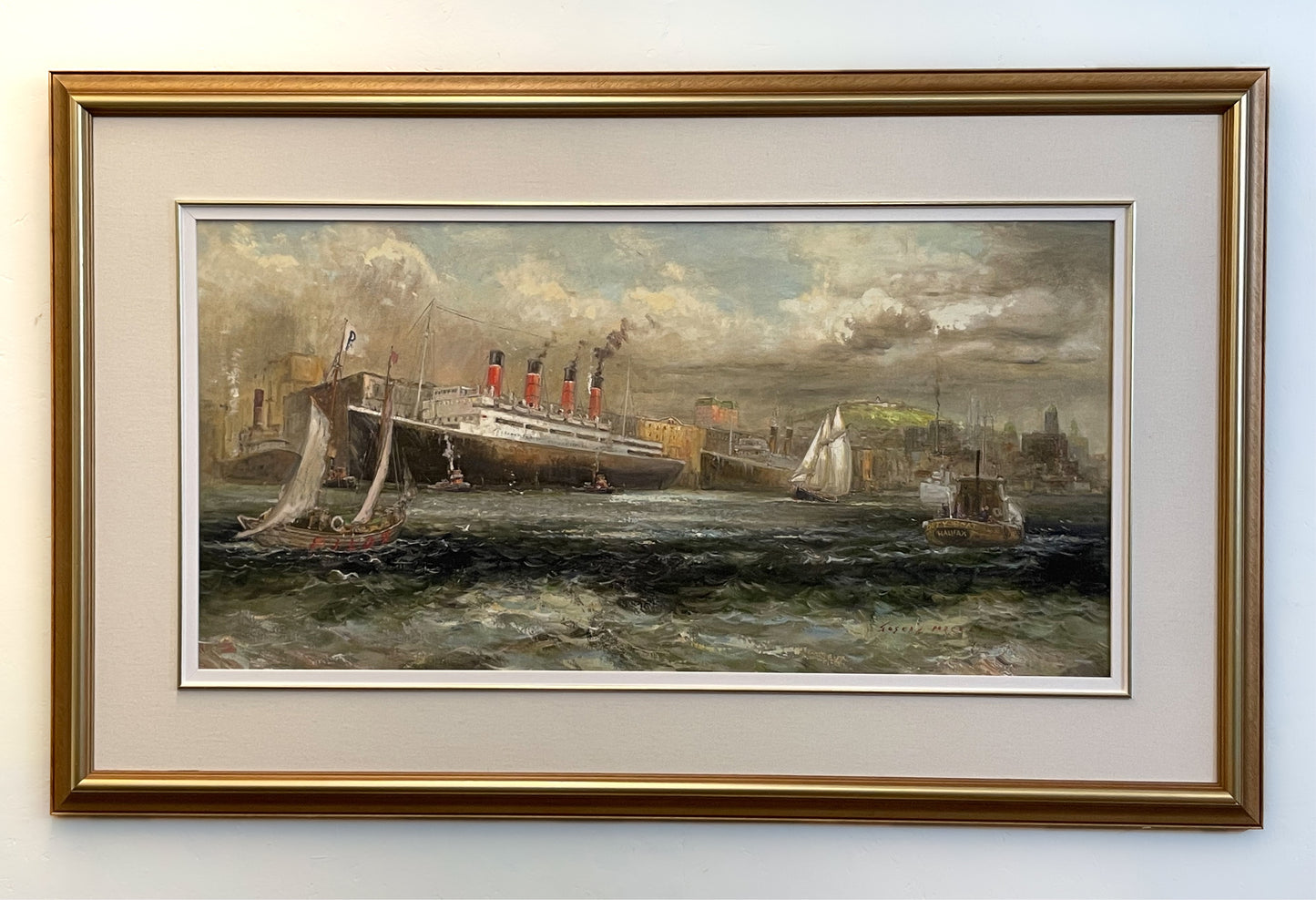 Old Halifax Harbour Oil Giclée
