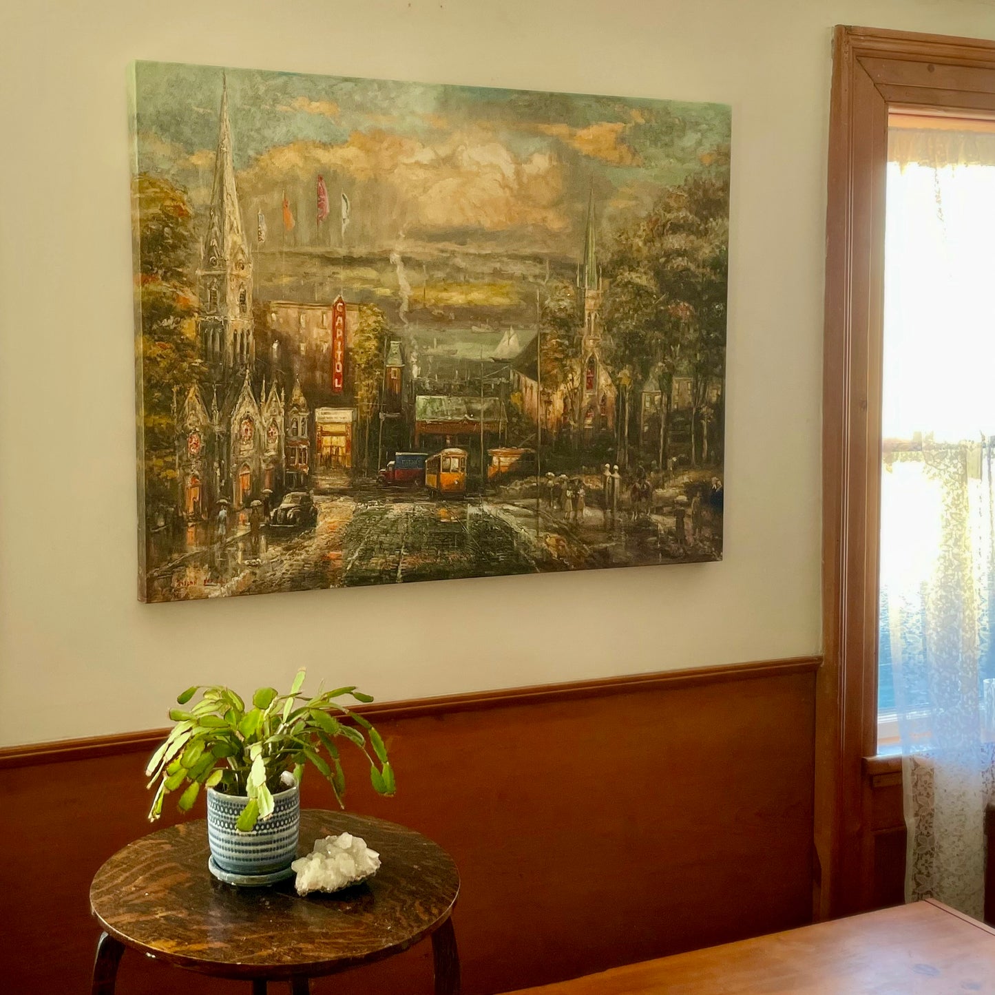 Spring Garden Road, Old Halifax, Oil Giclée