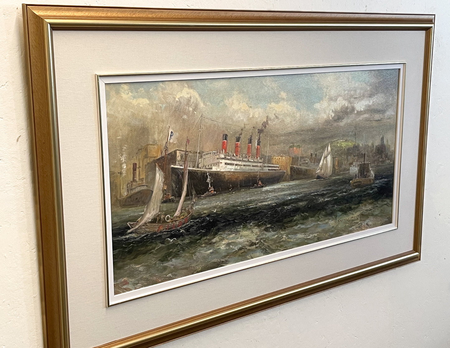 Old Halifax Harbour Oil Giclée