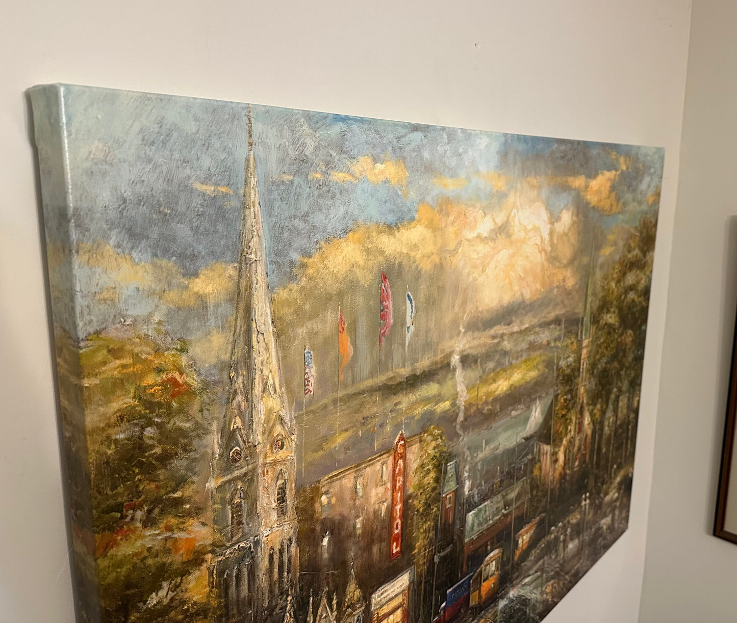 Spring Garden Road, Old Halifax, Oil Giclée