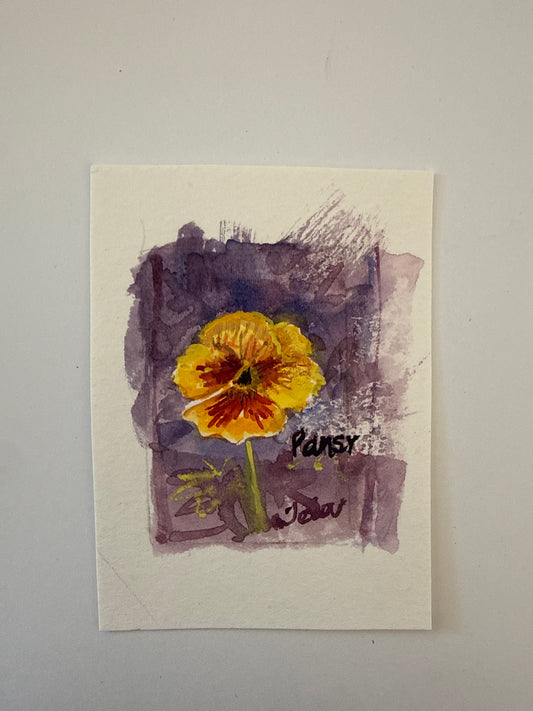 Instagram sale: An original watercolour by Tela (free shipping)