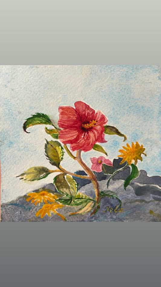 In Full Bloom, an Original Watercolour by Tela