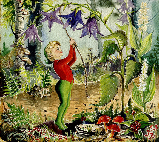 A Lunenburg Fairy, A Print from a watercolour painting by Tela