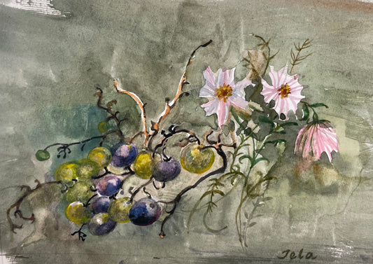"Sprigs of our Garden", Original Watercolour by Tela