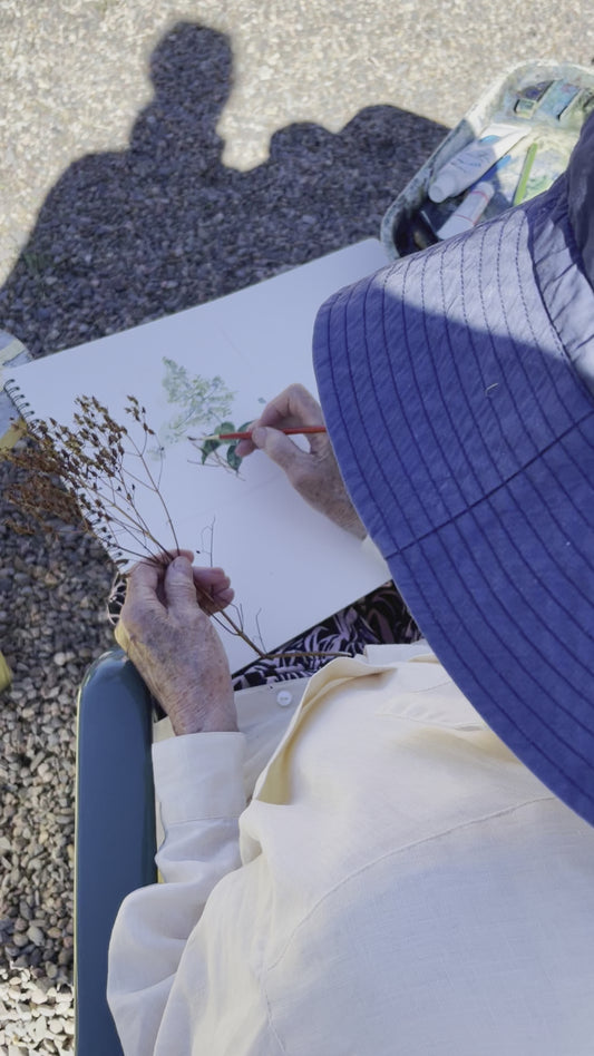 Late Summer Flowers, Original Watercolour by Tela