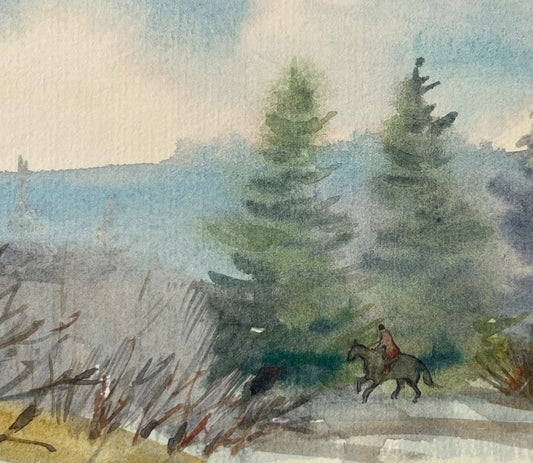 In the Woods, Original Watercolour by Julia