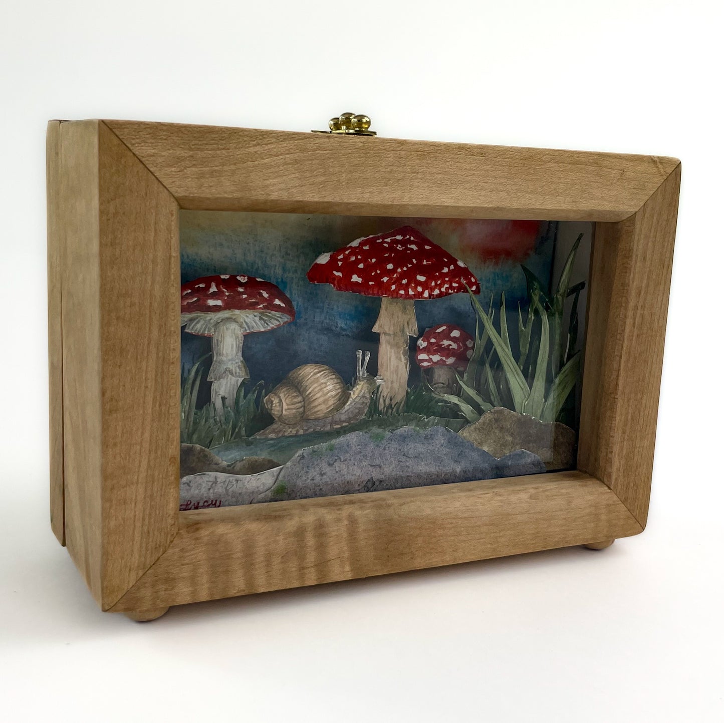 Forest Floor Watercolour Diorama by Lucy