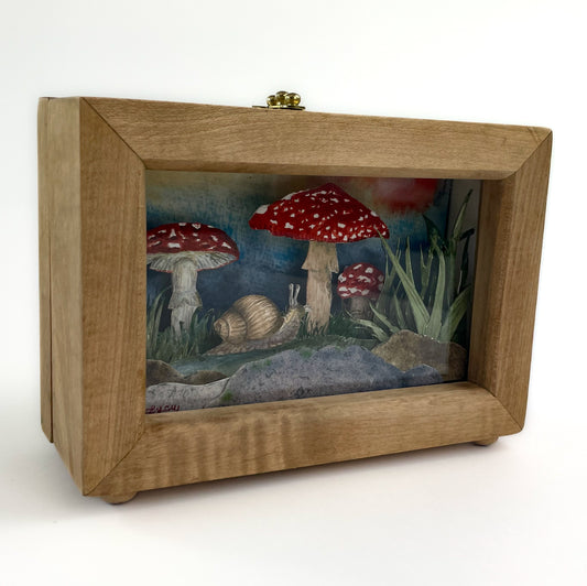 Forest Floor Watercolour Diorama by Lucy