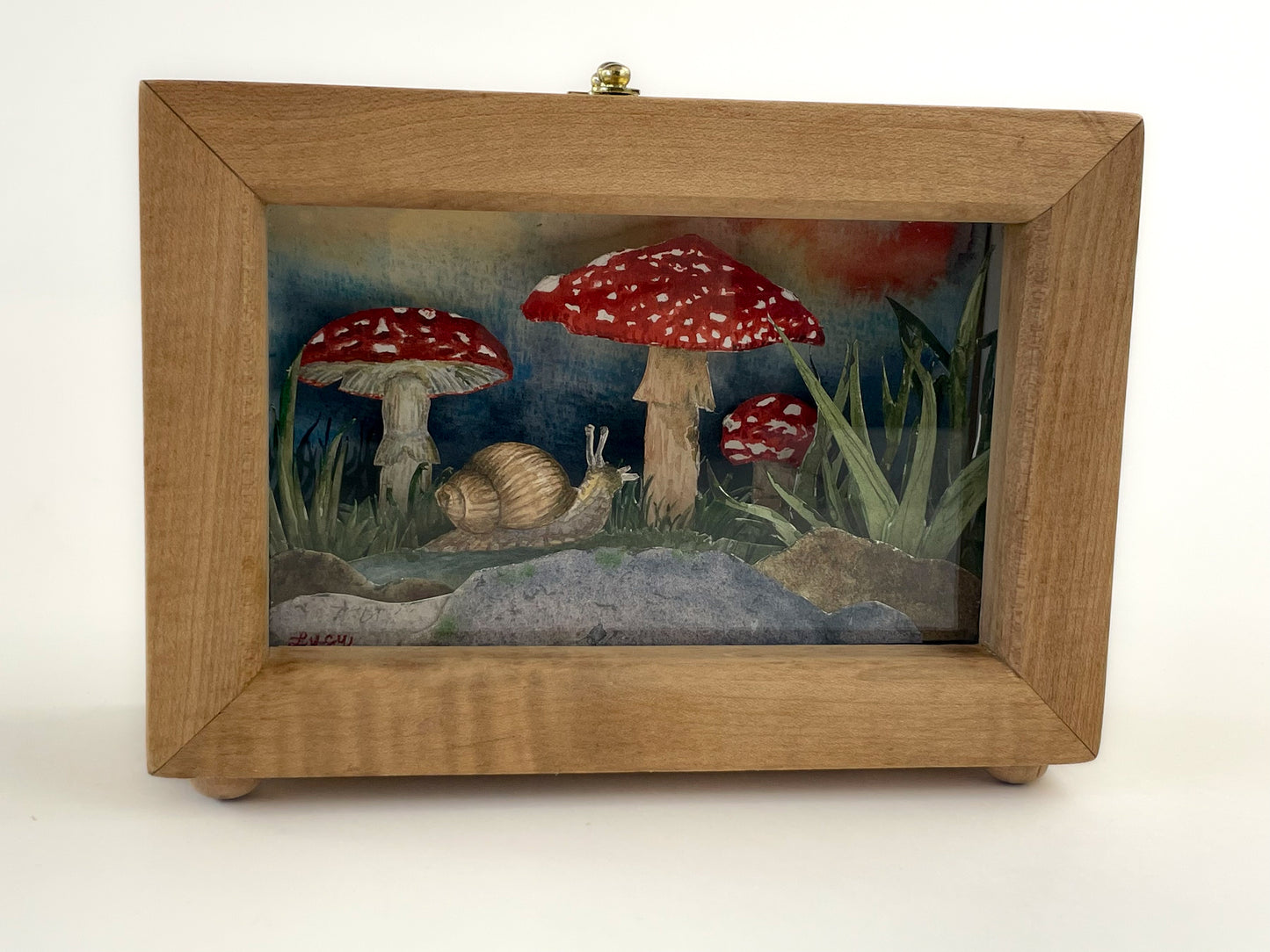 Forest Floor Watercolour Diorama by Lucy