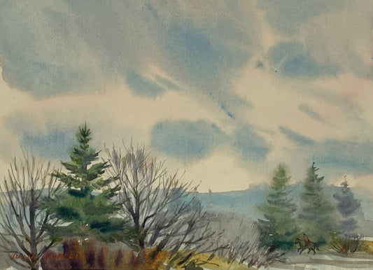 In the Woods, Original Watercolour by Julia